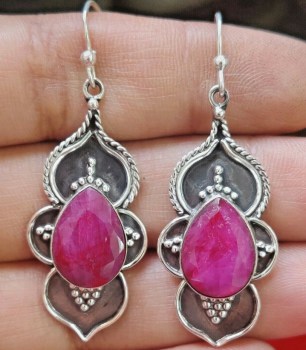 edelsteen sieraden zilver ring hanger oorbellen 201